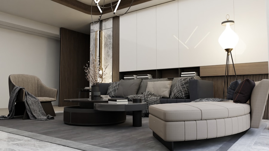 Apartamento mobiliado no centro com sala planejada e acabamento moderno
